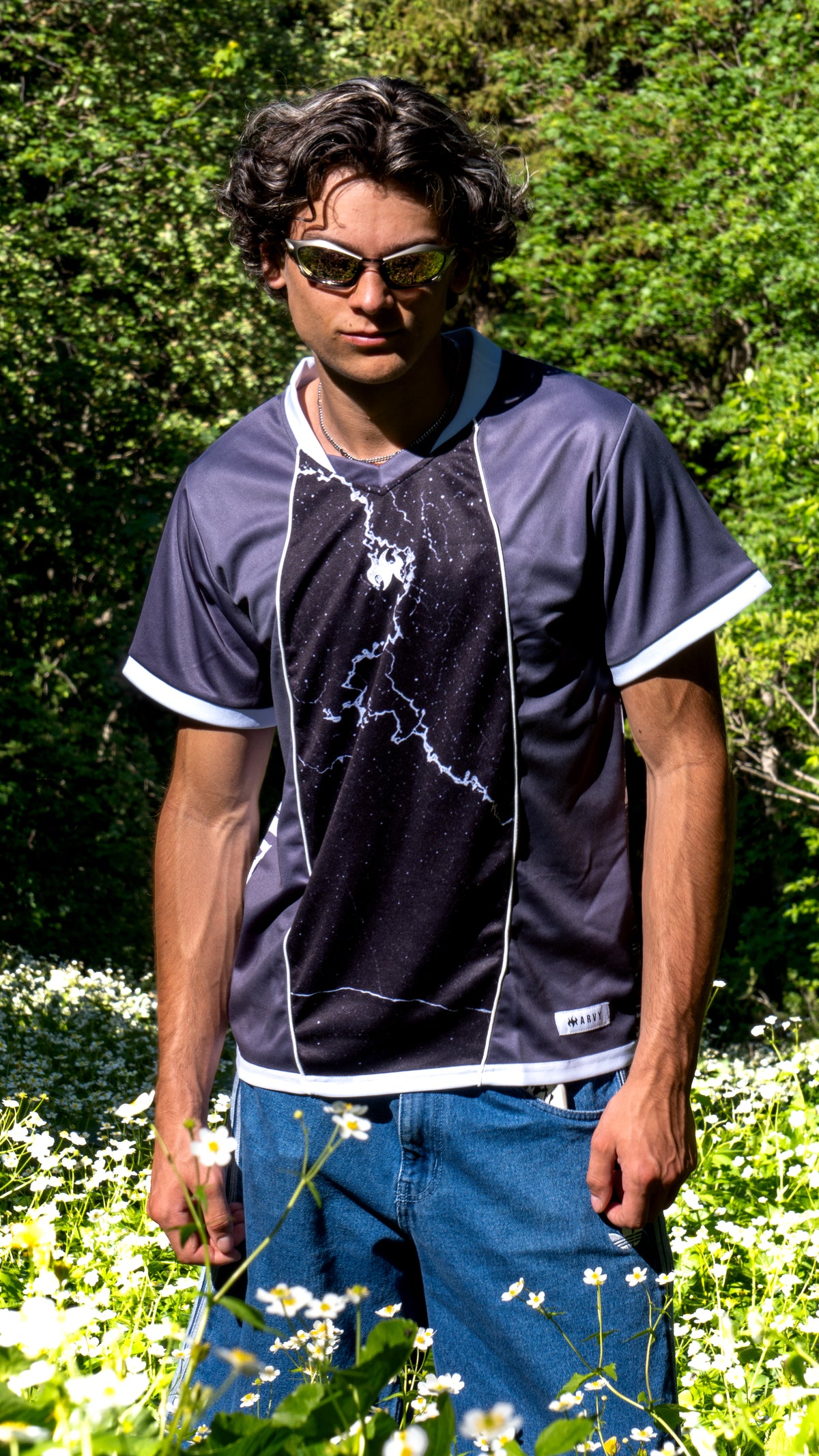 black marble jersey