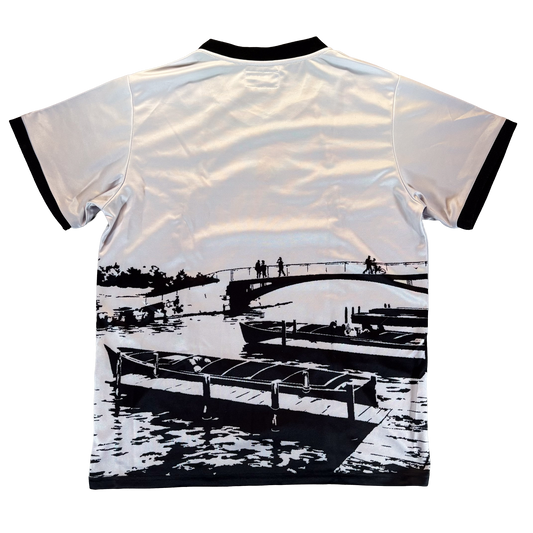 White marble jersey